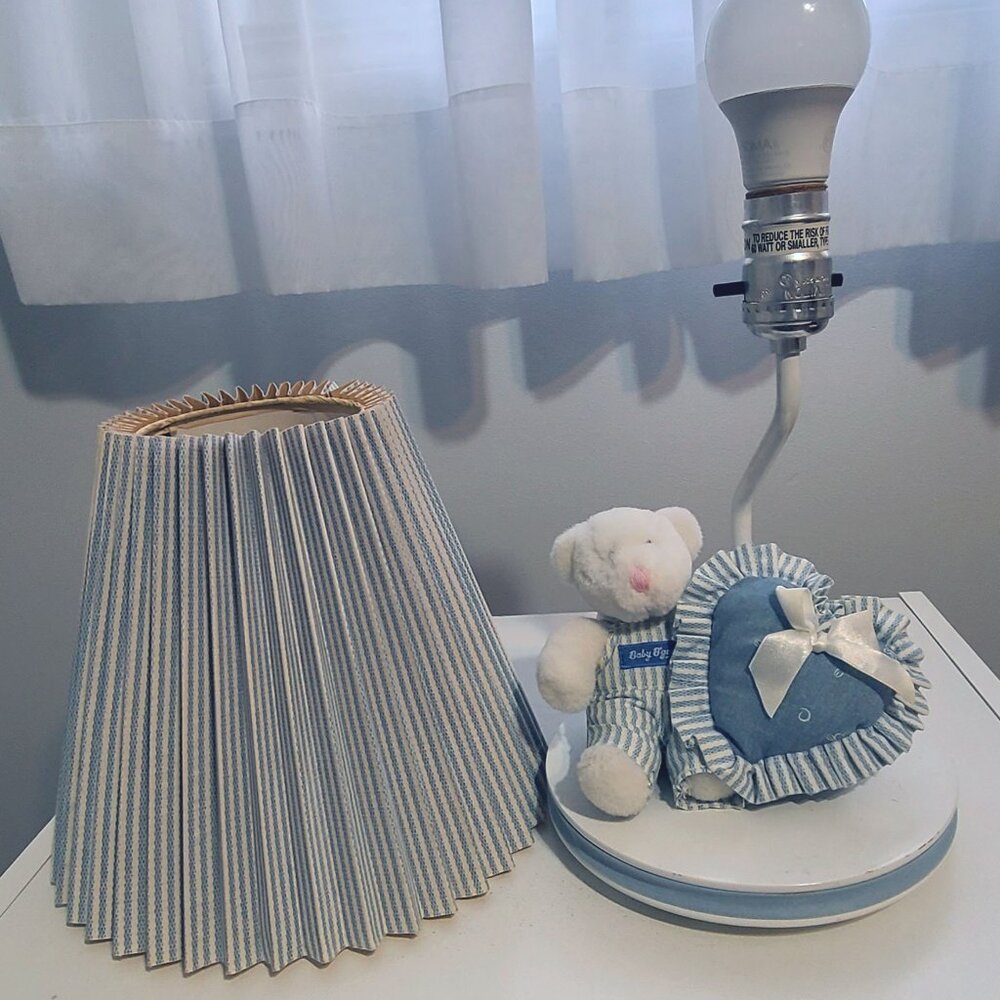 Rare, Vintage Baby Osh Kosh B'gosh Teddy Bear Nursery Lamp